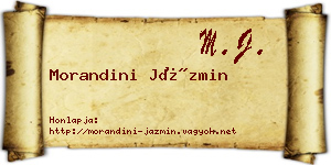 Morandini Jázmin névjegykártya